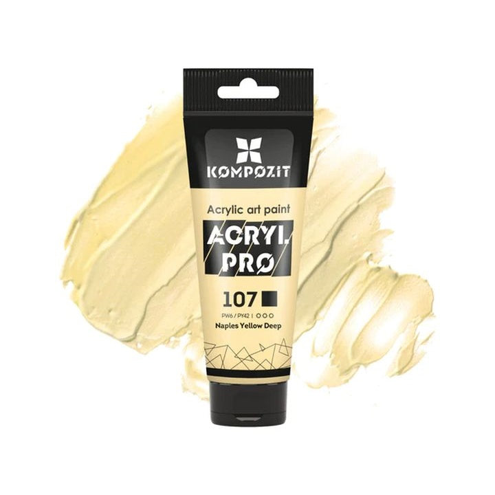 Vopsea acrilică ACRYL PRO ART Composite 75 ml – 107 galben napolitan