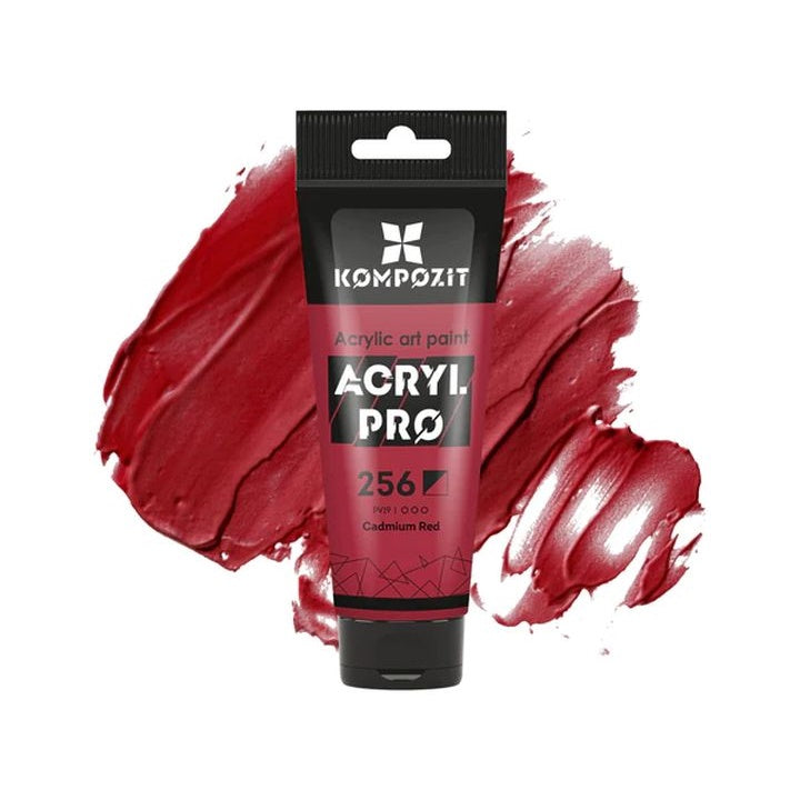 Vopsea acrilică ACRYL PRO ART Composite 75 ml – 256 roșu cadmiu