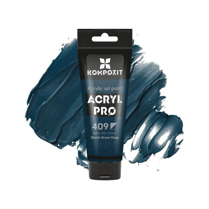 Vopsea acrilică ACRYL PRO ART Composite 75 ml – 409 albastru-verde bogat
