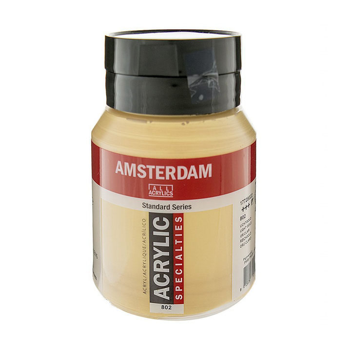 Culori acrilice Amsterdam Standard Series 500 ml – 802 Light Gold