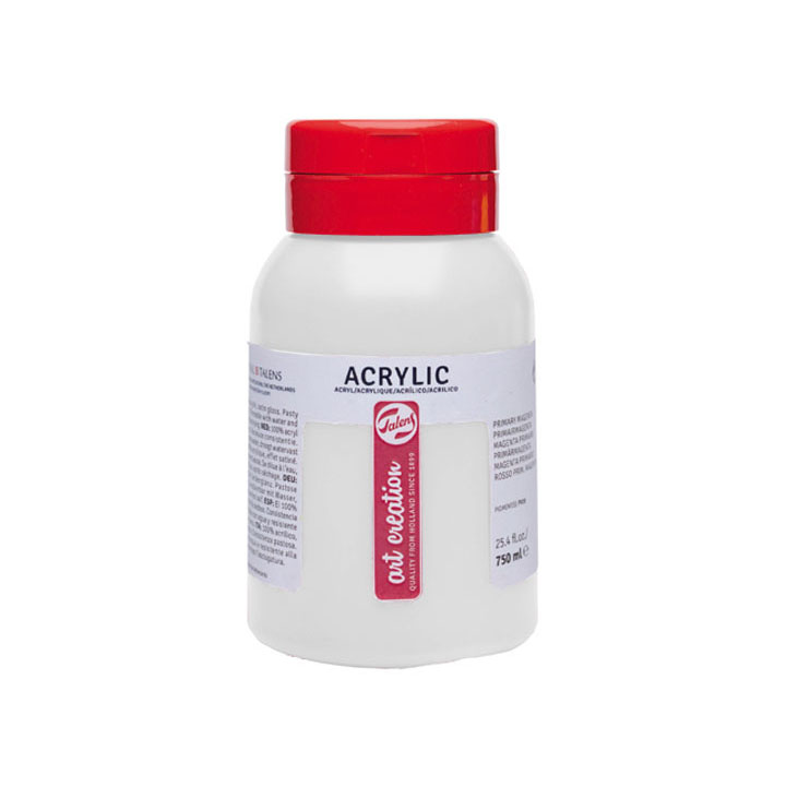 Vopsele acrilice ArtCreation Essentials 750 ml – Titanium alb