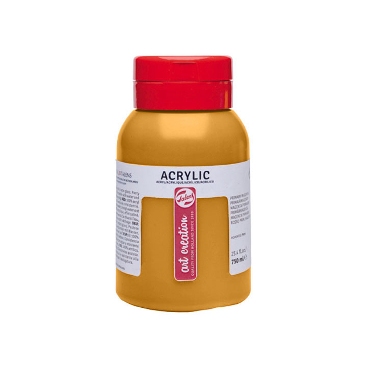 Vopsele acrilice ArtCreation Essentials 750 ml – galben ocru - 227