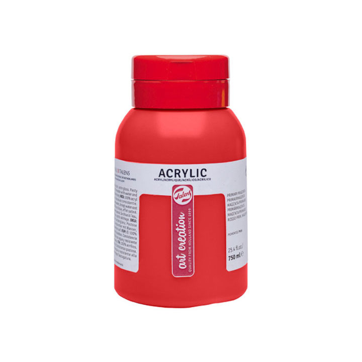 Vopsele acrilice ArtCreation Essentials 750 ml – naftol roșu- 396