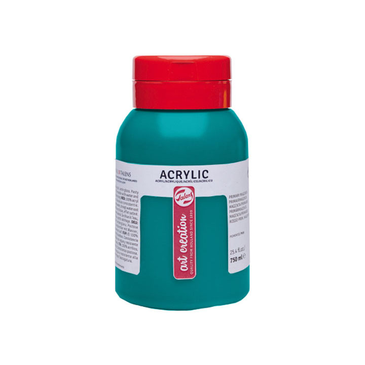 Vopsele acrilice ArtCreation Essentials 750 ml – turcoaz verde - 661