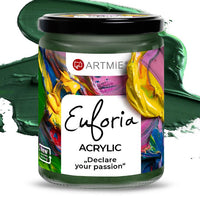 Vopsea acrilică ARTMIE EUFORIA 430 ml – 321 verde ftalo