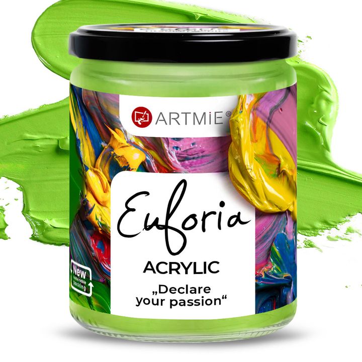 Vopsea acrilică ARTMIE EUFORIA 430 ml – 323 galben-verde