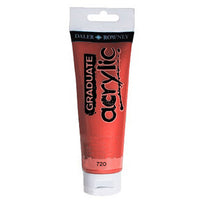 Culori acrilice Daler-Rowney GRADUATE 120 ml – 720 Metallic red