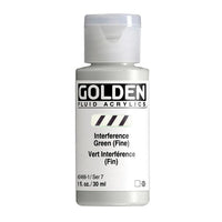 Vopsea acrilică GOLDEN Fluid Interference 30 ml – 2466 verde
