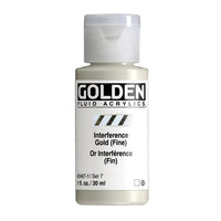Vopsea acrilică GOLDEN Fluid Interference 30 ml – 2467 aur