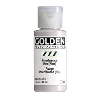 Vopsea acrilică GOLDEN Fluid Interference 30 ml – 2469 roșu
