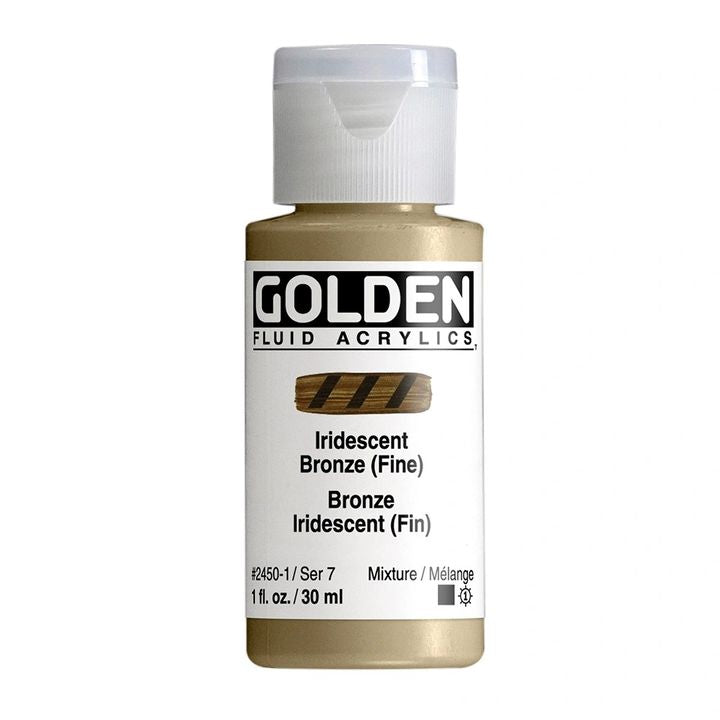 Vopsea acrilică fluidă iridescentă GOLDEN