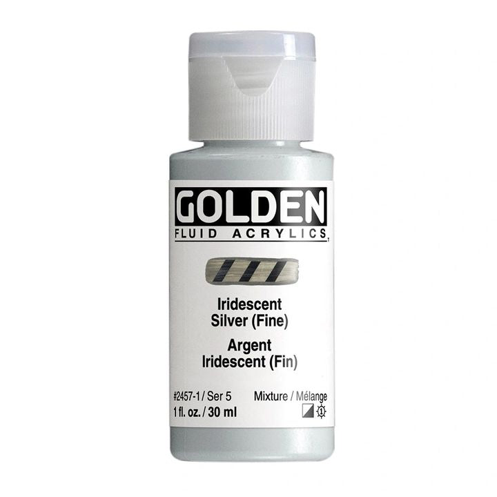 Vopsea acrilică fluidă iridescentă GOLDEN