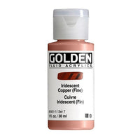 Vopsea acrilică fluidă iridescentă GOLDEN 30 ml – 2451 cupru