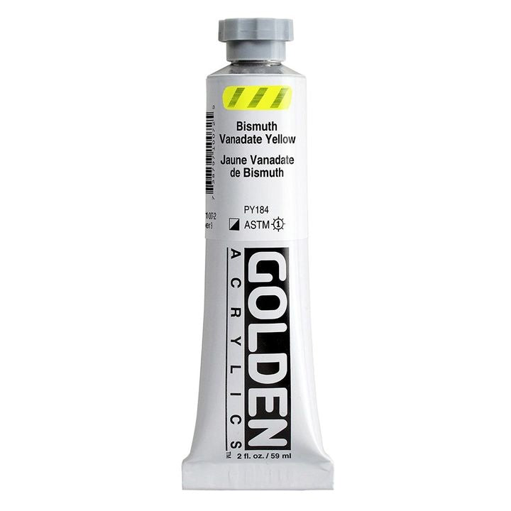 Vopsea acrilică GOLDEN Heavy Body 148 ml – 1007 vanadat de bismut galben