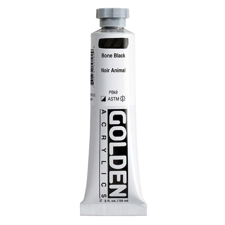 Vopsea acrilică GOLDEN Heavy Body 148 ml – 1010 negru os