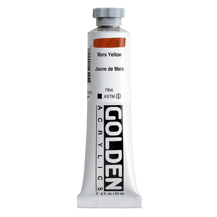 Vopsea acrilică GOLDEN Heavy Body 148 ml – 1202 mars galben