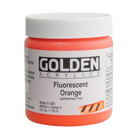 Vopsea acrilică fluorescentă cu corp greu GOLDEN – 4630 portocaliu