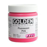 Vopsea acrilică fluorescentă cu corp greu GOLDEN – 4645 roz