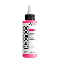 Vopsea acrilică fluorescentă GOLDEN High Flow 118 ml – 8505 Magenta