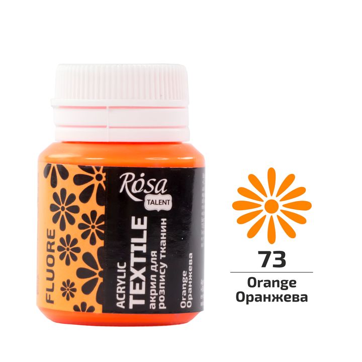 ROSA TALENT Vopsea acrilică fluorescentă pentru textile 20 ml