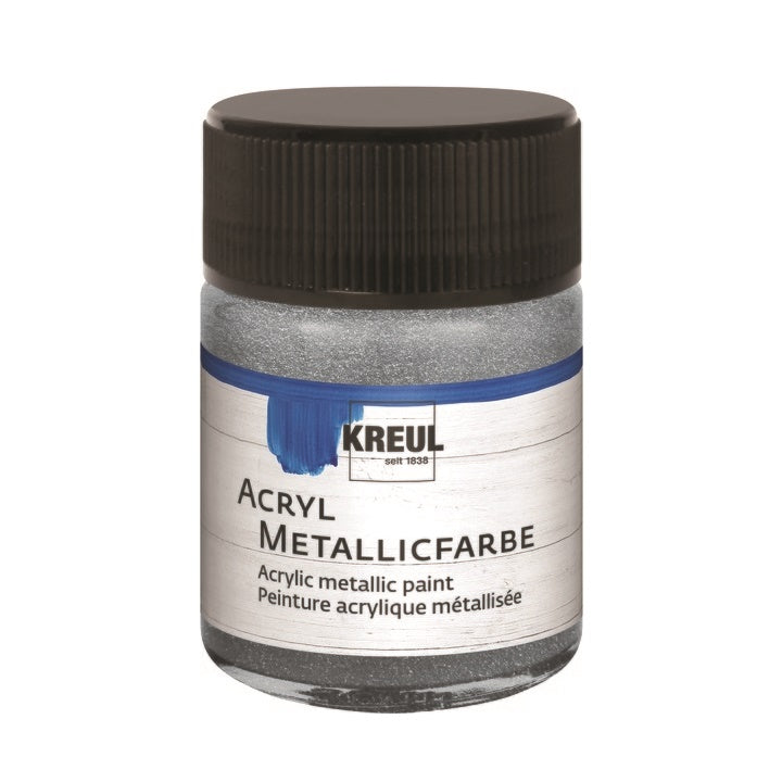 Vopsea acrilică KREUL METALLIC 50 ml – silver