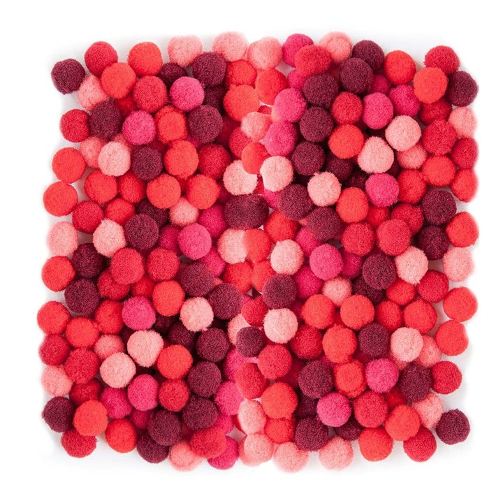 Acrilic Pom Poms, 1 cm - 120 buc | Diverse culori