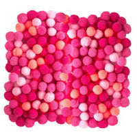 Acrilic Pom Poms, 1 cm - 120 buc – Roz