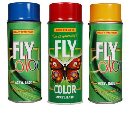 Verniș acrilic spray FLY COLOR 400 ml – Dark Yellow