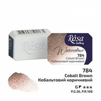 Vopsele de acuarelă Rosa Gallery pan 2.5 ml – 784 Maro cobalt