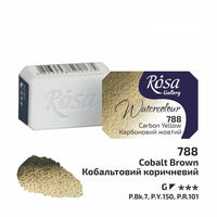 Vopsele de acuarelă Rosa Gallery pan 2.5 ml – 788 Cărbune galben