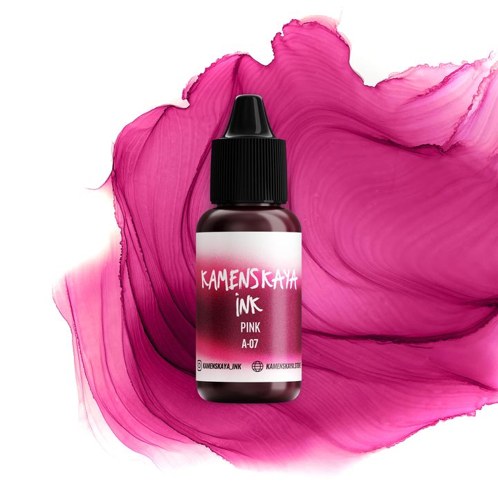 Cerneală cu alcool KAMENSKAYA A-LINE 15ml – A-07 roz