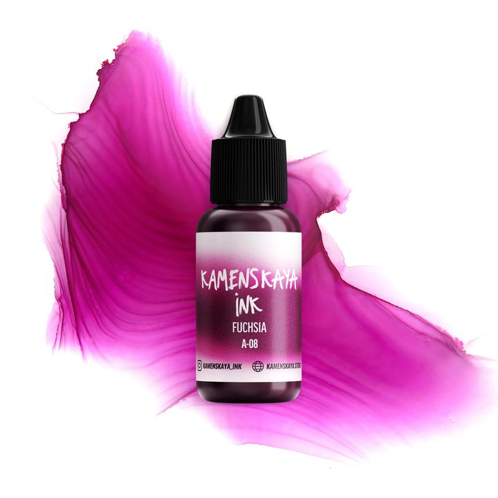 Cerneală cu alcool KAMENSKAYA A-LINE 15ml – A-08 fuchsia