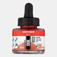 Cerneală acrilică ROYAL TALENS Amsterdam Acrylic Ink 30 ml – Cupru