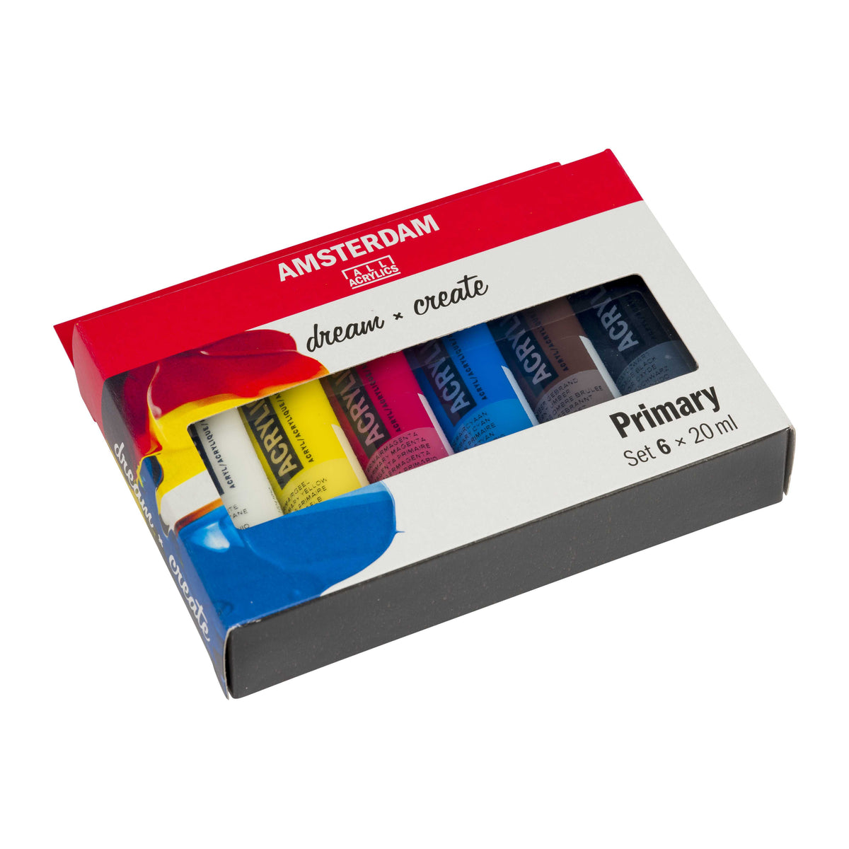 ROYAL TALENS Amsterdam set culori acrilice Primary 6 x 20 ml
