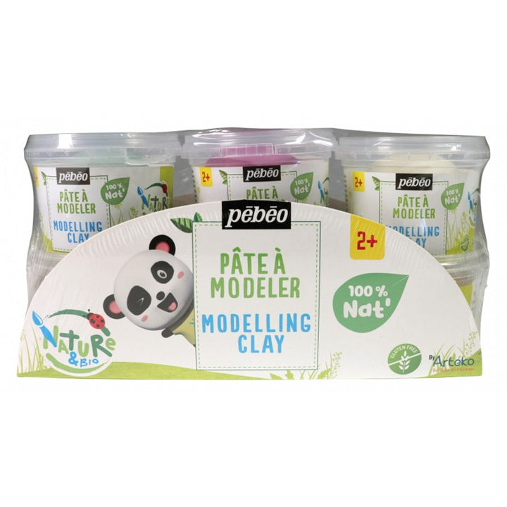 argila naturala pentru modelare pebeo 6 x 90 g ro pbo699183