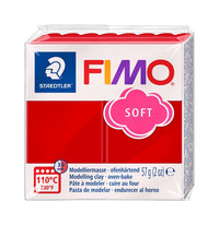 Argilă polimerică moale FIMO 57g - Roșu Crăciun