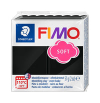 Argilă polimerică moale FIMO 57g - negru