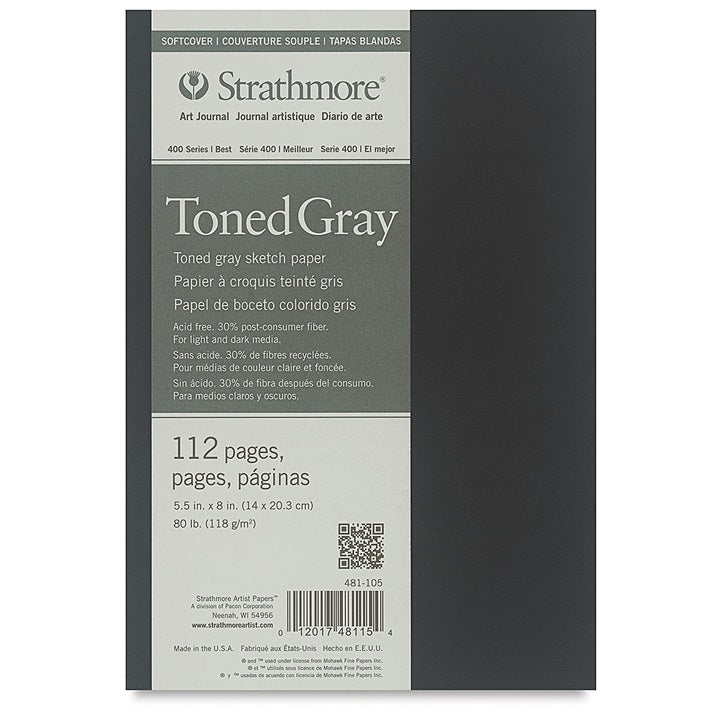 art journal strathmore hartie tonata gray coperta moale ro str481 1