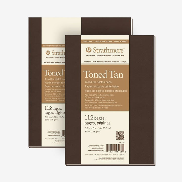 art journal strathmore hartie tonata tan coperta moale ro str481