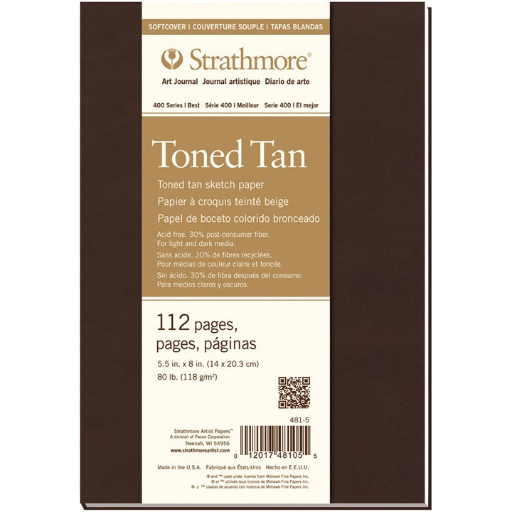 art journal strathmore hartie tonata tan coperta moale ro str481