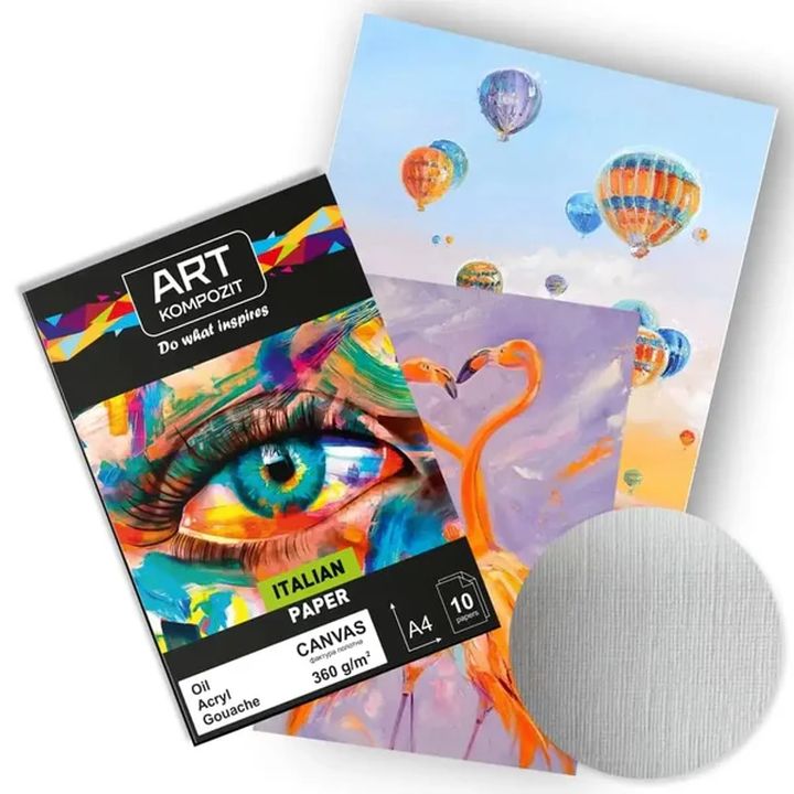 art kompozit canvas textured paper block a4 10 foi 360g m2 ro kztppr360