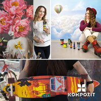 Set culori acrilice Kompozit ACRYL PRO BOX 73 x 75 ml