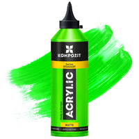 Vopsea acrilică Kompozit STANDART Fluorescent 500 ml – 112 Verde Fluorescent