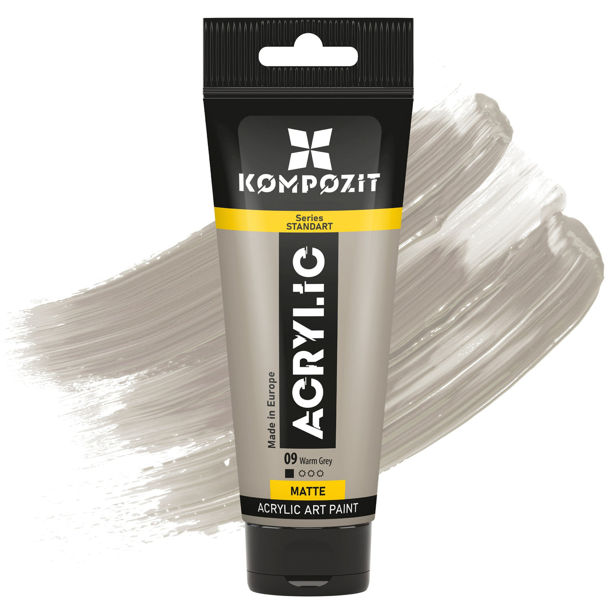 Vopsea acrilică STANDART Kompozit 75 ml – 09 Gri cald