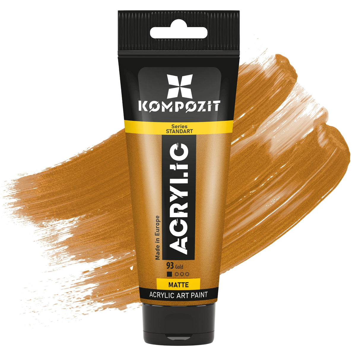 Vopsea acrilică STANDART Kompozit Metallic 75 ml – 93 Auriu