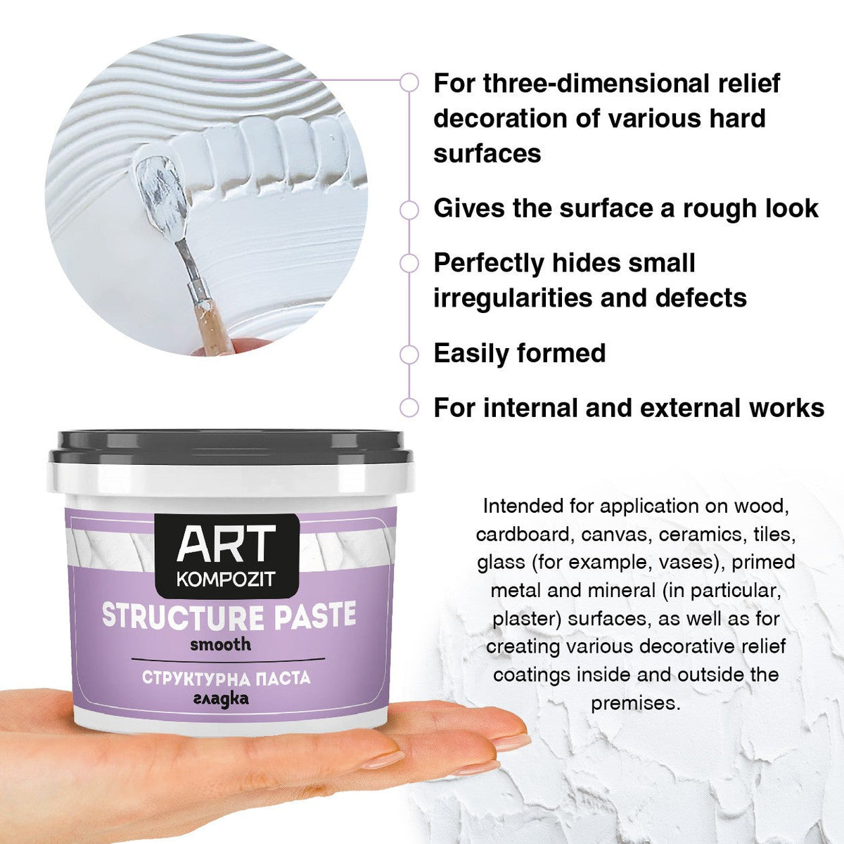 Set de paste de structură Kompozit 6 x 300 ml