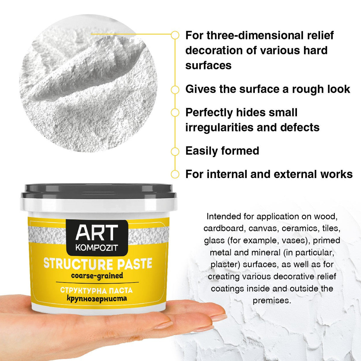 Set de paste de structură Kompozit 6 x 300 ml