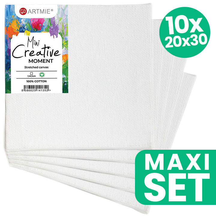 artmie mini set de panza pentru pictura hobby 10 buc 20x30 cm ro wqxkcan10p2030