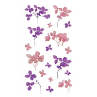 autocolante transparente din pvc flori 49 buc