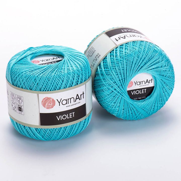 Fire din bumbac YarnArt Violet 50 g